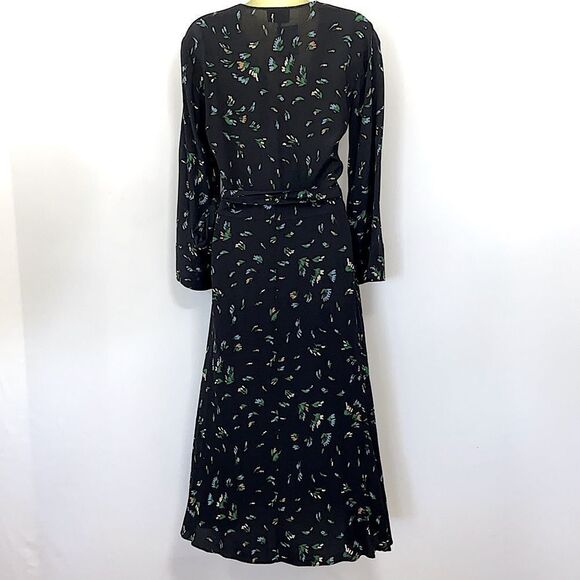 Ganni Dress Maxi Wrap Floral NWOT Size 4 - Picture 7 of 8
